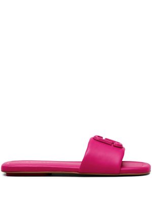 Marc Jacobs The J leather slide sandals - Pink