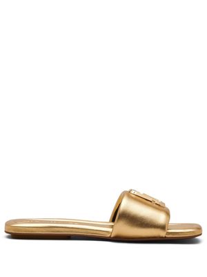 Marc Jacobs The J Marc leather mules - Gold