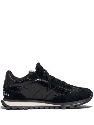 Marc Jacobs The Jogger crocodile-embossed sneakers - Black