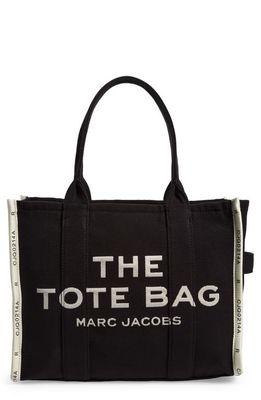 Marc Jacobs The Large Jacquard Canvas Tote Bag in Black