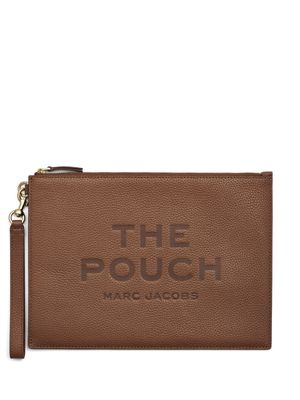 Marc Jacobs The Large leather clutch - Brown