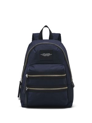 Marc Jacobs The Large logo-appliqué backpack - Blue