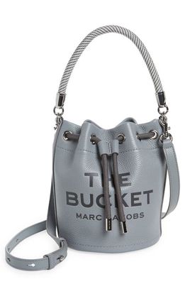 Marc Jacobs The Leather Bucket Bag in Wolf Grey