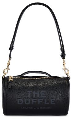 Marc Jacobs The Leather Duffle Bag in Black