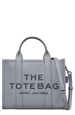 Marc Jacobs The Leather Medium Tote Bag in Wolf Grey