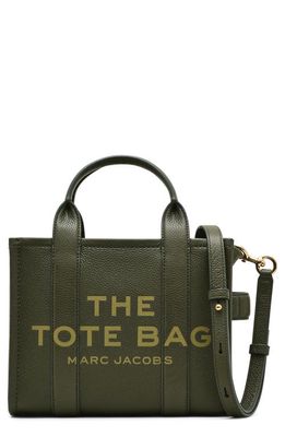 Marc Jacobs The Leather Small Tote Bag in Forest
