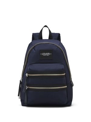 Marc Jacobs The Medium logo-appliqué backpack - Blue