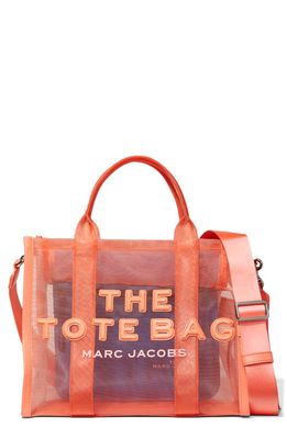 Marc Jacobs The Medium Mesh Tote Bag in Fusion Coral