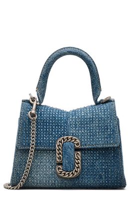 Marc Jacobs The Mini Denim Top Handle Bag in Light Blue Crystal
