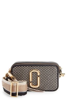 Marc Jacobs The Mixed Media Snapshot Bag in Black Multi