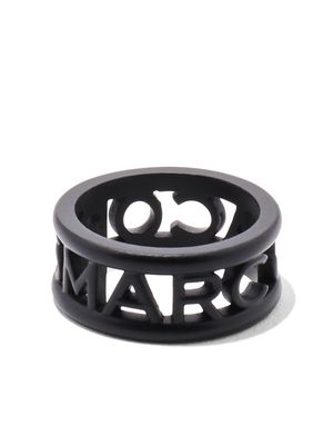 Marc Jacobs The Monogram metal logo ring - Black