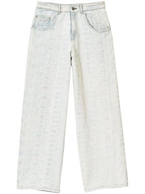 Marc Jacobs The Monogram wide-leg jeans - Grey