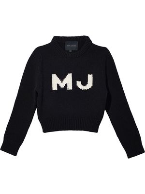 Marc Jacobs The Shrunken Sweater logo-intarsia jumper - Black