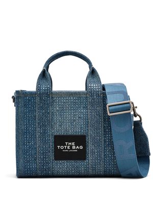 Marc Jacobs The Small Crystal Denim Tote bag - Blue