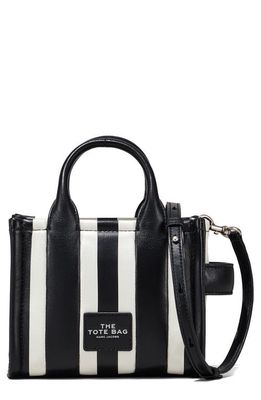 Marc Jacobs The Stripe Mini Tote Bag in Black/Whtie