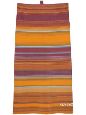 Marc Jacobs The Tube striped skirt - Orange