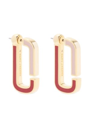 Marc Jacobs two-tone flat hoop earrings - Gold