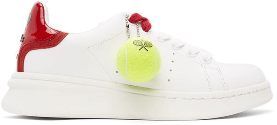 Marc Jacobs White & Red 'The Tennis' Sneakers