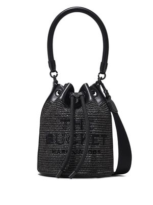 Marc Jacobs woven-raffia bucket bag - Black