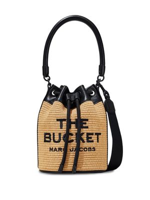 Marc Jacobs woven-raffia bucket bag - Neutrals