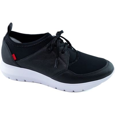 Marc Joseph New York Alaska Street Sneaker in Black Mini Grainy 