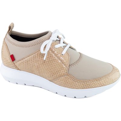 Marc Joseph New York Alaska Street Sneaker in Nude Snake 