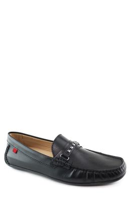 Marc Joseph New York Downing St. Driving Shoe in Black Brushed Napa