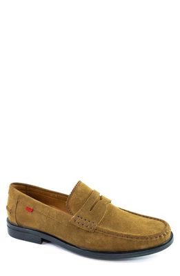 Marc Joseph New York East Village Penny Loafer in Tobacco Suede