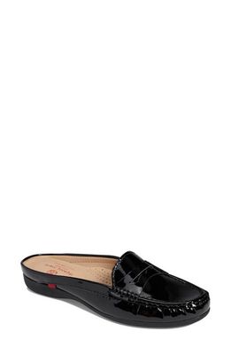 Marc Joseph New York Union Penny Loafer Mule in Black Soft Patent