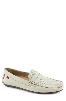 Marc Joseph New York Union Street Penny Loafer in Off White Grainy