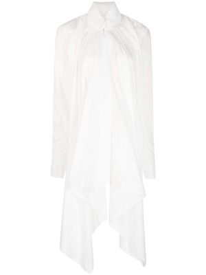 Marc Le Bihan asymmetric poplin shirt - White
