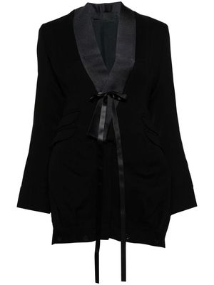 Marc Le Bihan shawl-lapels deconstructed blazer - Black
