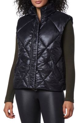 Marc New York Performance Large Diamond Quilted Vest in Black