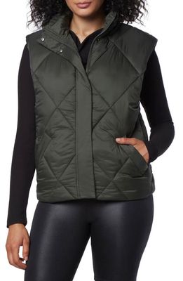 Marc New York Performance Large Diamond Quilted Vest in Olive 