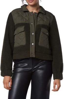 Marc New York Performance Mixed Media Trucker Jacket in Olive