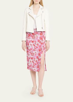 Marca Floral Midi Skirt