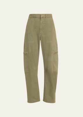 Marcelle Straight Twill Cargo Pants