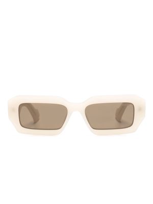Marcelo Burlon County of Milan Agave rectangle-frame sunglasses - Neutrals