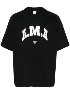 Marcelo Burlon County of Milan AMA-print cotton T-shirt - Black