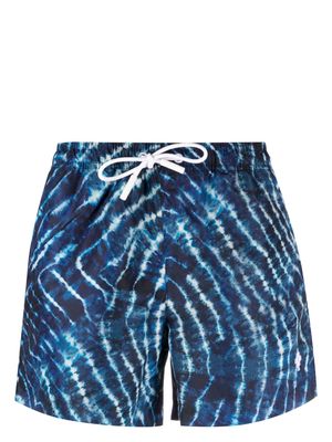 Marcelo Burlon County of Milan AOP Sound Waves swim shorts - Blue