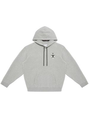 Marcelo Burlon County of Milan Bandana Cross cotton hoodie - Grey