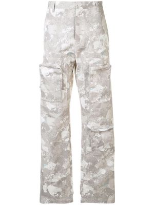 Marcelo Burlon County of Milan camouflage print trousers - 6143 BEIGE TURQUOISE