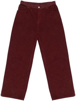 Marcelo Burlon County of Milan corduroy wide-leg trousers - Red