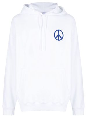 Marcelo Burlon County of Milan County Peace printed hoodie - White