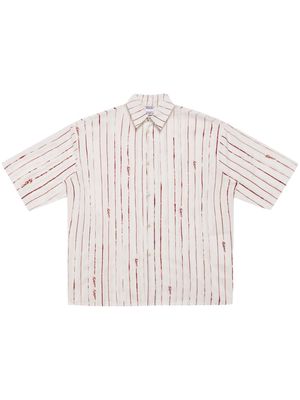 Marcelo Burlon County of Milan County pinstripe cotton shirt - Neutrals
