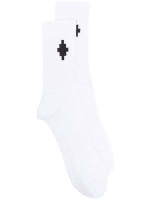 Marcelo Burlon County of Milan Cross ankle-length socks - White
