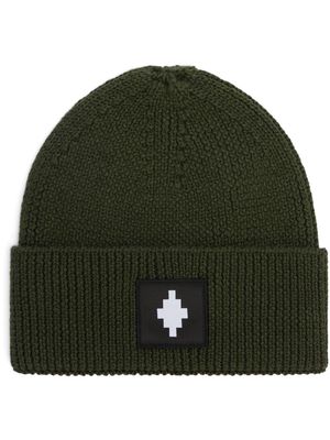 Marcelo Burlon County of Milan Cross Patch beanie - Green