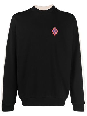 Marcelo Burlon County of Milan Cross-patch cotton sweatshirt - Black