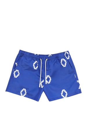 Marcelo Burlon County of Milan cross-print swim shorts - Blue