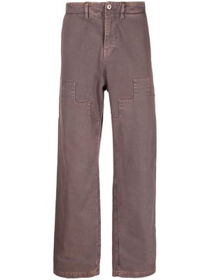 Marcelo Burlon County of Milan Cross straight-leg trousers - Pink